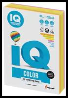 Бумага цветная IQ color, А4, 80 г/м2, 200 л, (4 цвета x 50 листов), микс неон, RB04