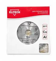 ELITECH 1820.116900 Диск пильный, далюминия, ф255х30 100зуб