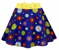 Летняя юбка для девочки в цветочек