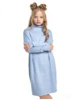 Платье Mini Maxi, однотонное, размер 146, голубой