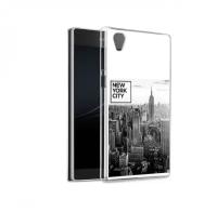 Чехол задняя-панель-накладка-бампер MyPads черно белый ньюерк для Sony Xperia L1/L1 Dual 5.5 (G3312) противоударный