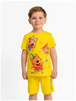Пижама для мальчика, для девочки Три кота, Winkiki TKB248 Желтый 116 размер