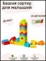 CUBIKA Игрушка детская деревянная развивающая сортер 