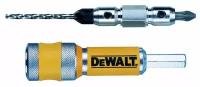 Быстросменный узел DEWALT DT7601, хвостовик, бита Pz2, пилотное сверло с зенкером для шурупов толщиной 4 мм