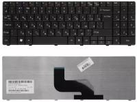 Клавиатура для ноутбука Packard Bell Easynote DT85, LJ61, LJ63, LJ65, LJ67, LJ71 Series. Г-образный Enter. Черная, без рамки. PN