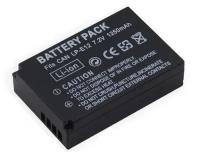 Аккумулятор для видеокамеры Canon LP-E12, CS-LPE12MX 7,4V 1250mAh код BATCAM10