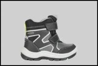 ботинки GEOX для мальчиков B FLANFIL BOY B ABX цвет чёрный/серый, размер 25