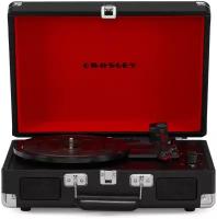 Виниловый проигрыватель CROSLEY CRUISER PLUS [CR8005F-BK4] Black c двухсторонним Bluetooth