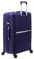 Чемодан SUPRA LUGGAGE, 90 л, размер L, синий