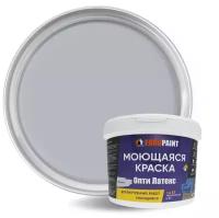 Краска EUROPAINT ОптиЛатекс моющаяся интерьерная для стен и потолков, без запаха, 1,4 кг, Этна