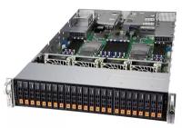 SYS-240P-TNRT 2U, 4x LGA4189 (Xeon H-Series only), 48x DDR4 3200 DIMM, 24x 2.5