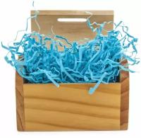 Наполнитель бумажный для подарков/коробок Светло-синий, 50 г