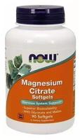 NOW Magnesium Citrate (Цитрат Магния) 134 мг 90 капсул