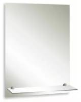 Зеркало «Прямоугольник», настенное, с полочкой, 39×59 cм