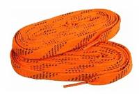 Шнурки хоккейные MAD GUY Про с пропиткой (нео-оранжевые)-213 см