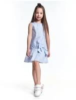 Платье для девочек Mini Maxi, модель 4703, цвет голубой/клетка (98)