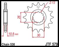 Звезда ведущая (передняя) JTF579.17 530