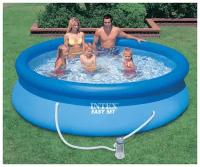 Бассейн надувной круглый 244х61см, ф.-н. 1250л/ч, 1942л серии Easy Set Pool Intex 28108