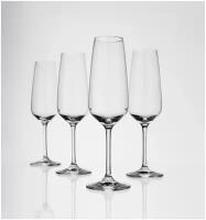 Набор бокалов из 4-х предметов Voice Basic glass VIVO Villeroy & Boch Group, Бокалы для шампанского 360 мл, Хрустальное стекло
