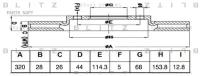 BLITZ BS0495 1шт Диск тормозной BLITZ bs0495