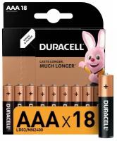 Батарейки Duracell Basic ААA, LR03-18BL (81546741)