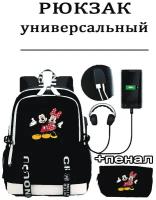 Рюкзак школьный,повседневный,с usb портом и отделением для ноутбука