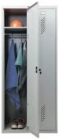 Шкаф металлический для одежды практик «LS-21-80», двухсекционный, 1830×813×500 мм, 35 кг