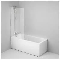 Стеклянная шторка на ванну AM. PM Jump W72BS-080-140CT 80х140 фиксированная, стекло прозрачное, профиль хром