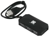 Разветвитель USB 5Bites HB24-207BK хаб - концентратор 4 порта USB2.0 кабель 0.6м чёрный