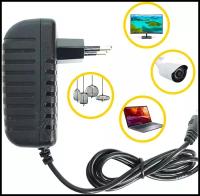 Блок питания (зарядное устройство) универсальный 24V / 12V / 9V / 6V 3A (5,5х2,5мм) ноутбук / монитор / светильник / адаптер питания