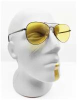 Авиаторы Водительские желтые готовые очки с UV защитой и диоптриями +1.75