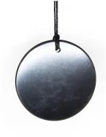 Кулон из карельского шунгита, большой круг 50 мм - Гарантированная подлинность натурального шунгита из Карелии - баланс чакры и энергии