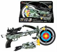 Детский арбалет с лазерным прицелом и мишенью CROSSBOW SET/ Арбалет детский 