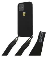 Чехол CG Mobile Ferrari On-Track Liquid silicone Strap & metal logo Hard для iPhone 12/12 Pro