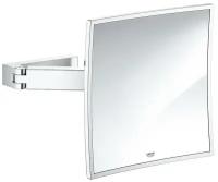 Зеркало со шкафом Акватон Рене 80 L 1A222502NRC80 с подсветкой Белый Грецкий орех