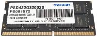 Оперативная память Patriot Memory SODIMM DDR4 32GB 3200 МГц pc-25600 (PSD432G32002S)