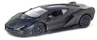 Машина металлическая RMZ City 1:32 Lamborghini Sian, черный матовый цвет, двери открываются