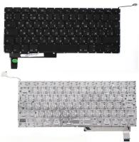 Клавиатура для ноутбука Apple MC118LL/A с SD, большой ENTER, Русская, Чёрная
