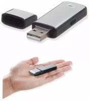 8 GB портативный диктофон USB 2.0 REC FLASH DRIVE USB voice recorder диктофон флешка диктофон в виде флешки мини диктофон Серебристый