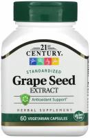 Экстракт семян винограда 21st Century Grape seed extract 60 капс