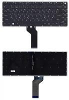 Клавиатура (keyboard) для ноутбука Acer Swift 3 SF314-51-52W2, SF314-51-31NE, SF314-51, черная с подсветкой