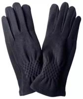 перчатки женские сенсорные трикотажные осенние теплые черные