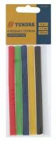 Клеевые стержни TUNDRA, 7 х 100 мм, разноцветные, 6 шт