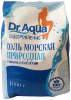 Соль морская для ванн Dr. Aqua Природная с микроэлементами 1 кг