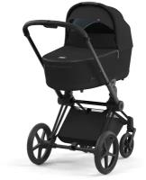 Универсальная коляска Cybex Priam IV 2 в 1, deep black/matt black, цвет шасси: черный