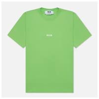 Женская футболка MSGM Micrologo Seasonal Crew Neck зелёный, Размер XS