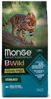 Monge Cat BWild GRAIN FREE беззерновой корм из тунца для стерилизованных кошек 1,5 кг