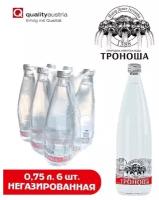 Вода минеральная природная Tronosa (Троноша) 0,75 л х 6 шт. негазированная, стекло