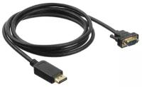 Кабель Buro DisplayPort (m), VGA (m) 3м. Позолоченные контакты черный