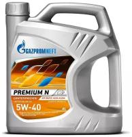 Моторное масло Gazpromneft Premium N 5W-40 синтетическое 4 л